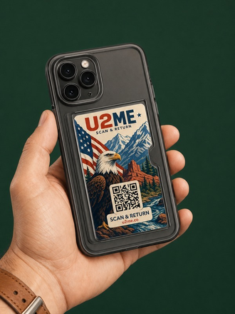 U2ME™ Badge in phone case