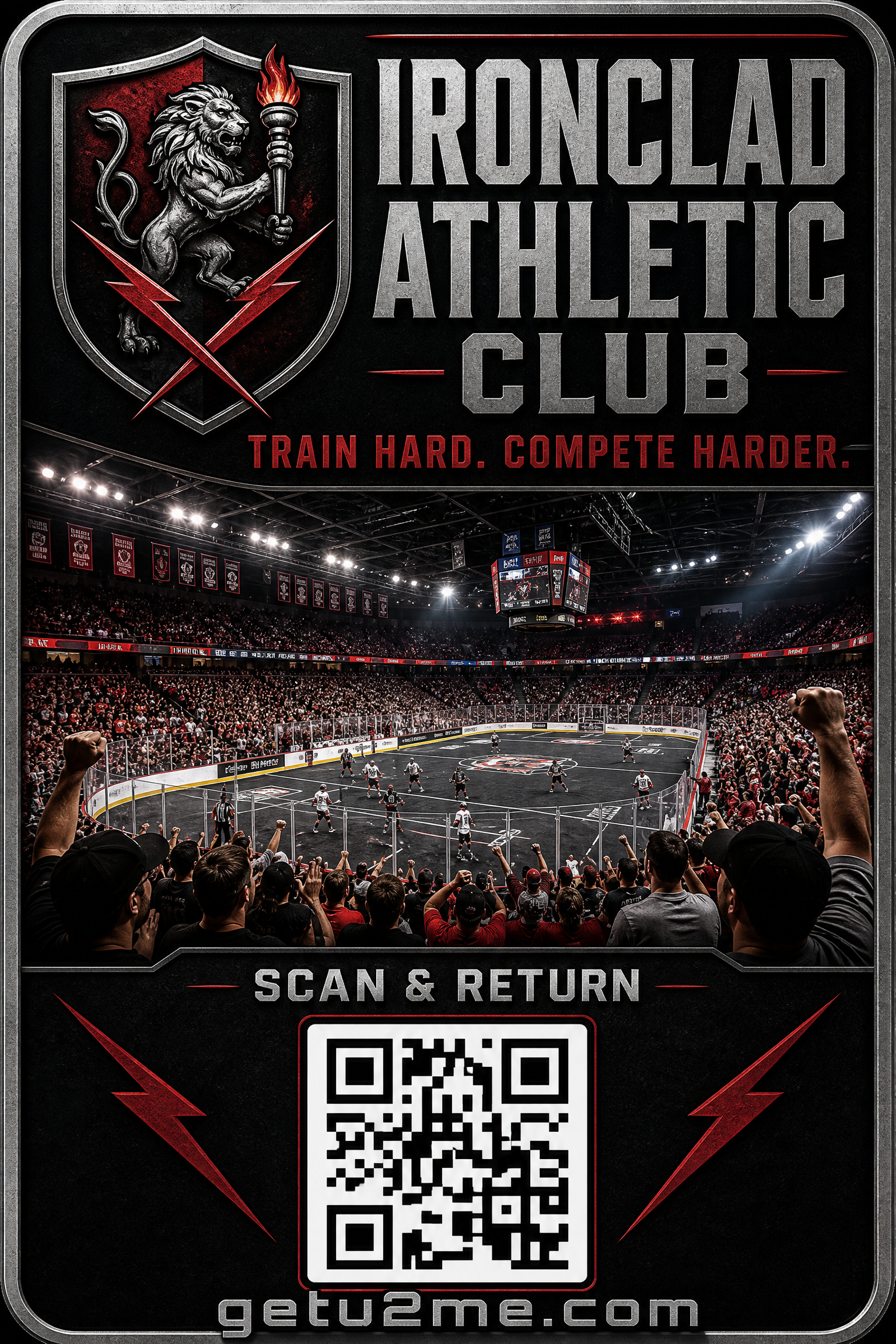 Ironclad Athletic Club custom U2ME™ badge